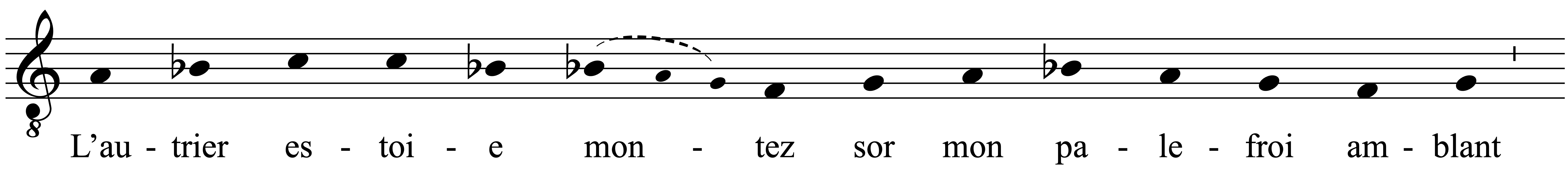 Work musical notation